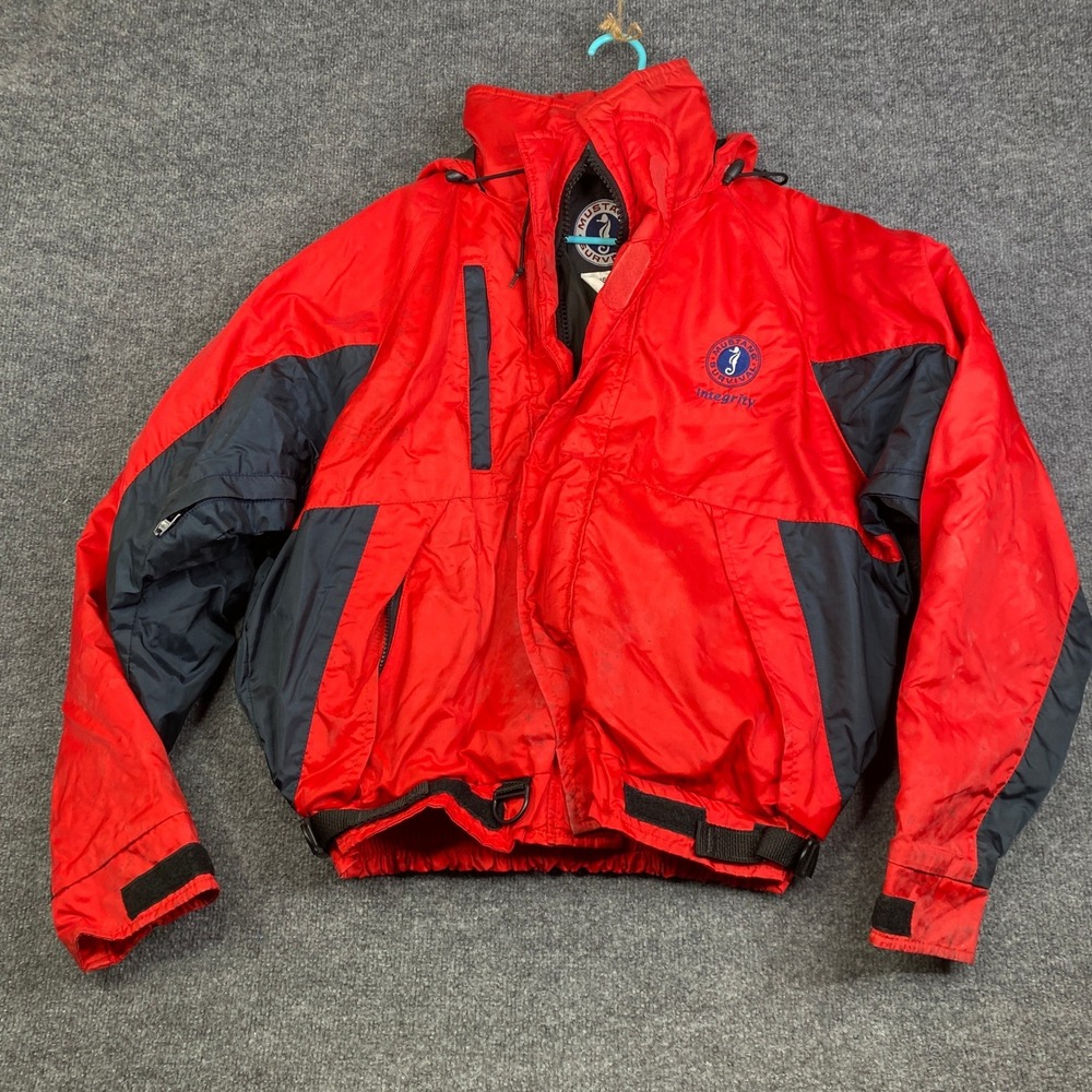 Mustang Survival Integrity MJ6224 Flotation Jacket Mens Large Red